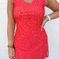 The Campbell Dress Tomato Dot