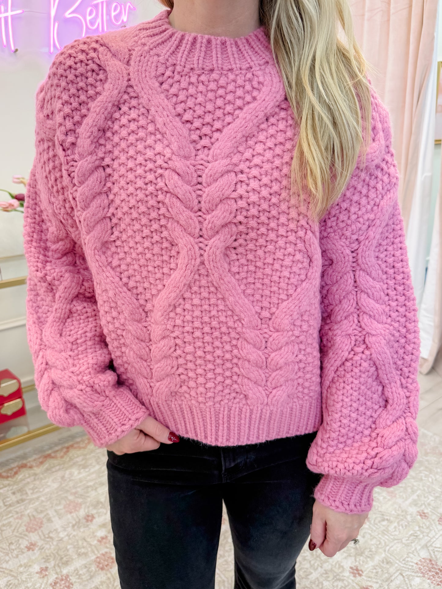 Do The Twist Chunky Knit Sweater