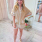 Parker Button Down Latte Capri Shells