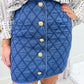 Denim Novelty Stitch Mini Skirt