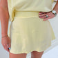 Mineral Wash A-Line Mini Skort