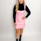 Woods Mini Dress Pink Leather