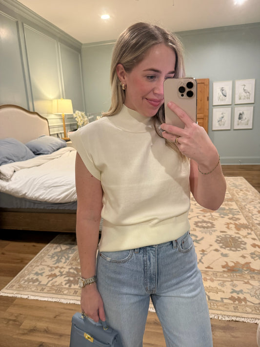 Classic High Neck Knit Top