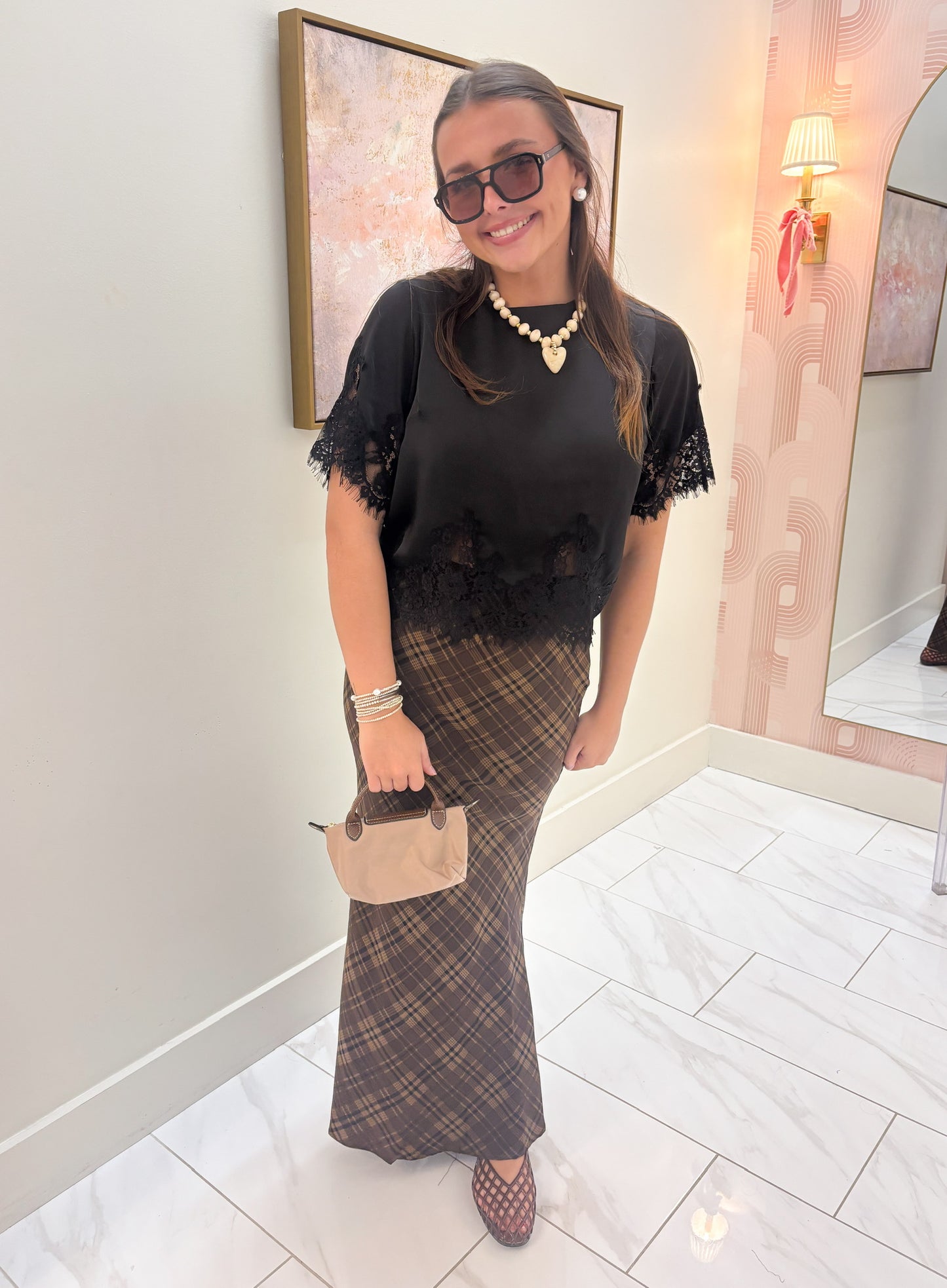 Black Lace Blouse