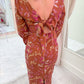 Lania Printed Midi Dress
