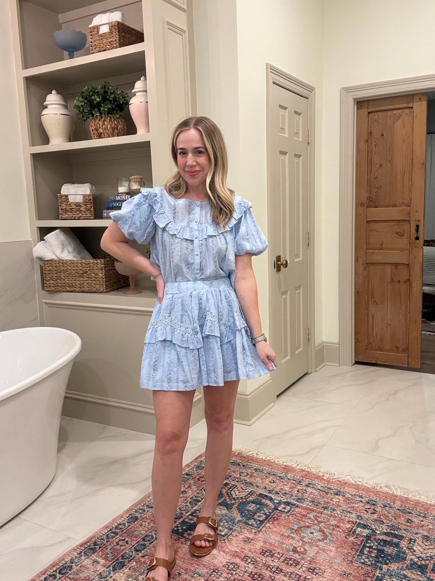 Rosabelle Ruffle Top & Skirt Set