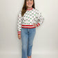 Sequin Stripes & Holly Sweatshirt