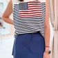 Knit American Flag Stripe Tank