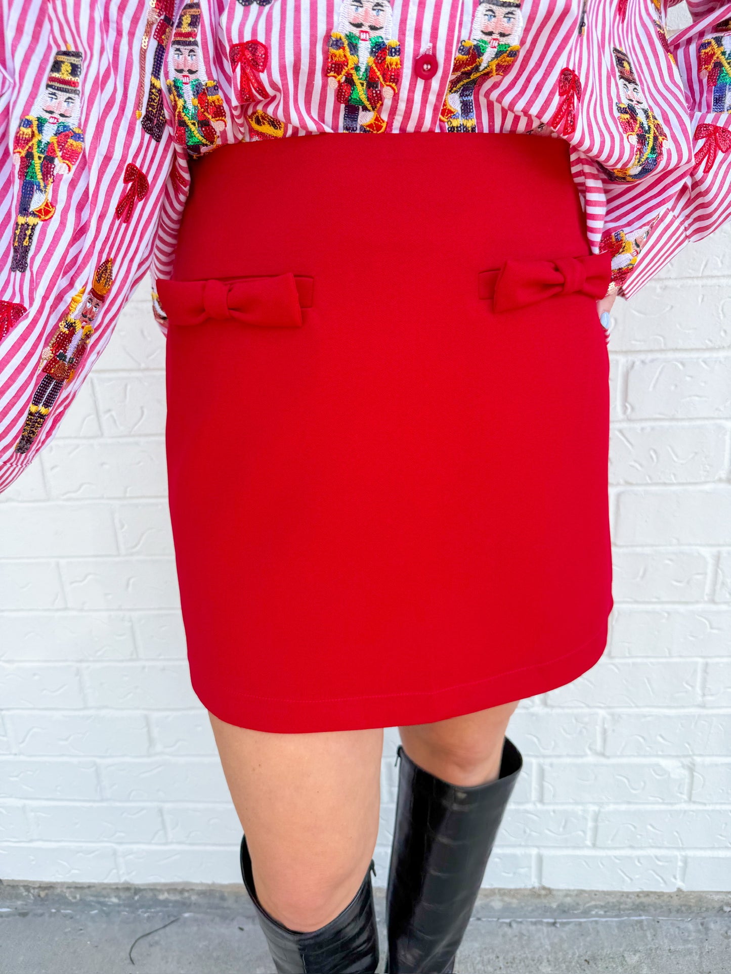 Marilyn Ponte Mini Skirt