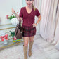 Autumn Plaid Mini Skirt
