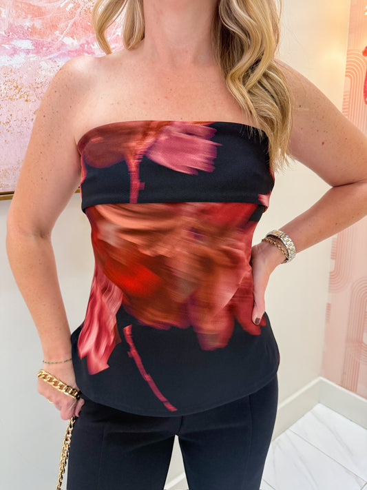 Opulent Shadows Foldover Tube Top