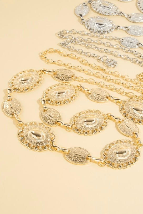Western Concho Chain Belt