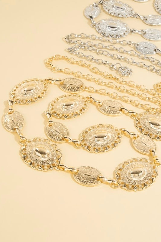 Western Concho Chain Belt