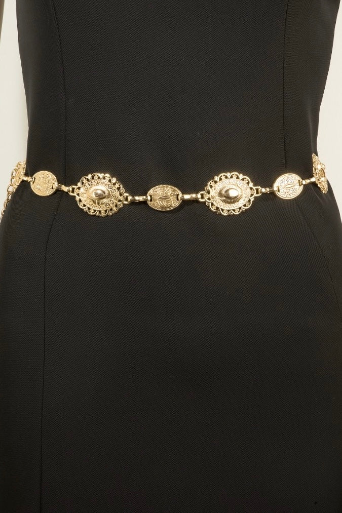 Western Concho Chain Belt