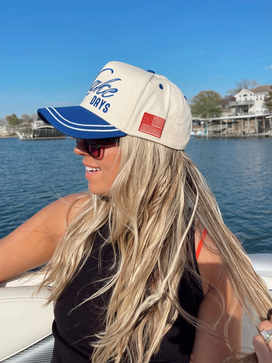 More Lake Days Vintage Trucker Hat