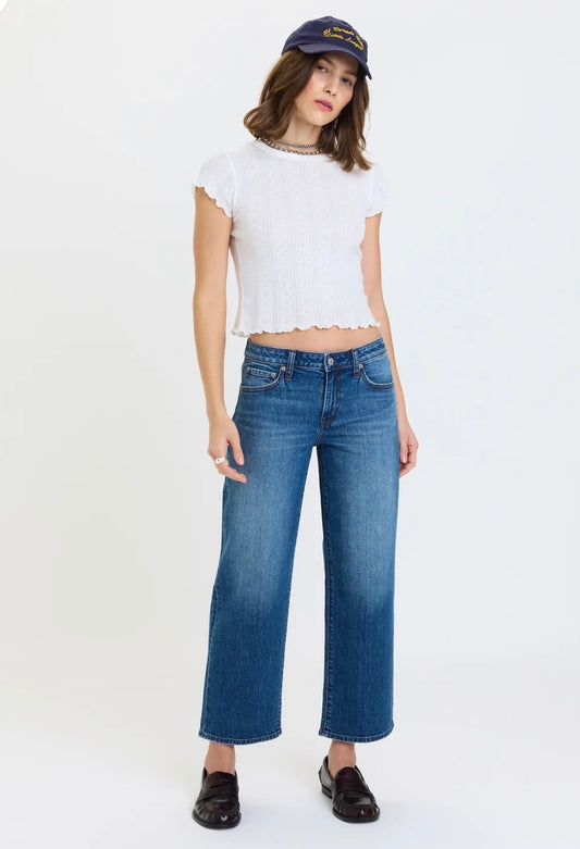 Keeper Crop Low Rise Straight Crop Haze