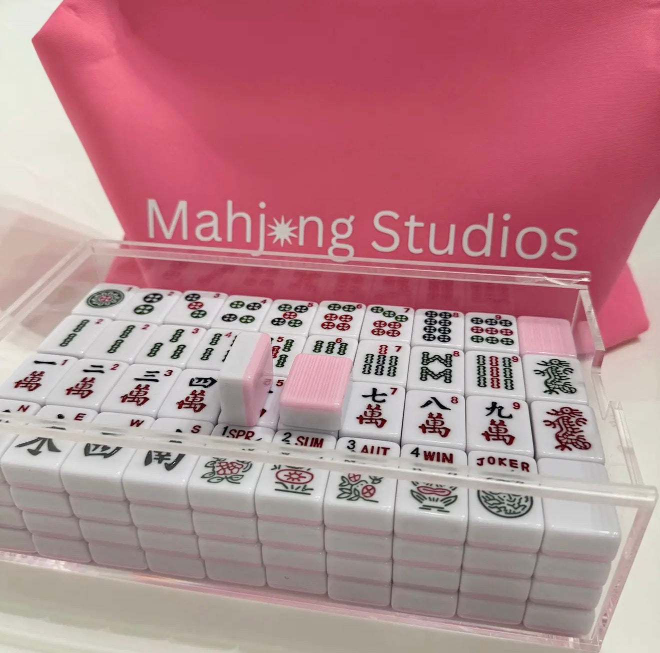 Rose Dragon American Mahjong Tile Set
