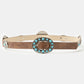 Western Turq Buckle Concho Belt