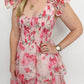 Leah Organza Floral Midi Dress