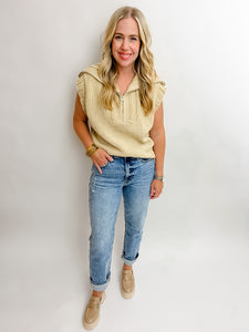 Taylor Half Zip Mock Neck Vest