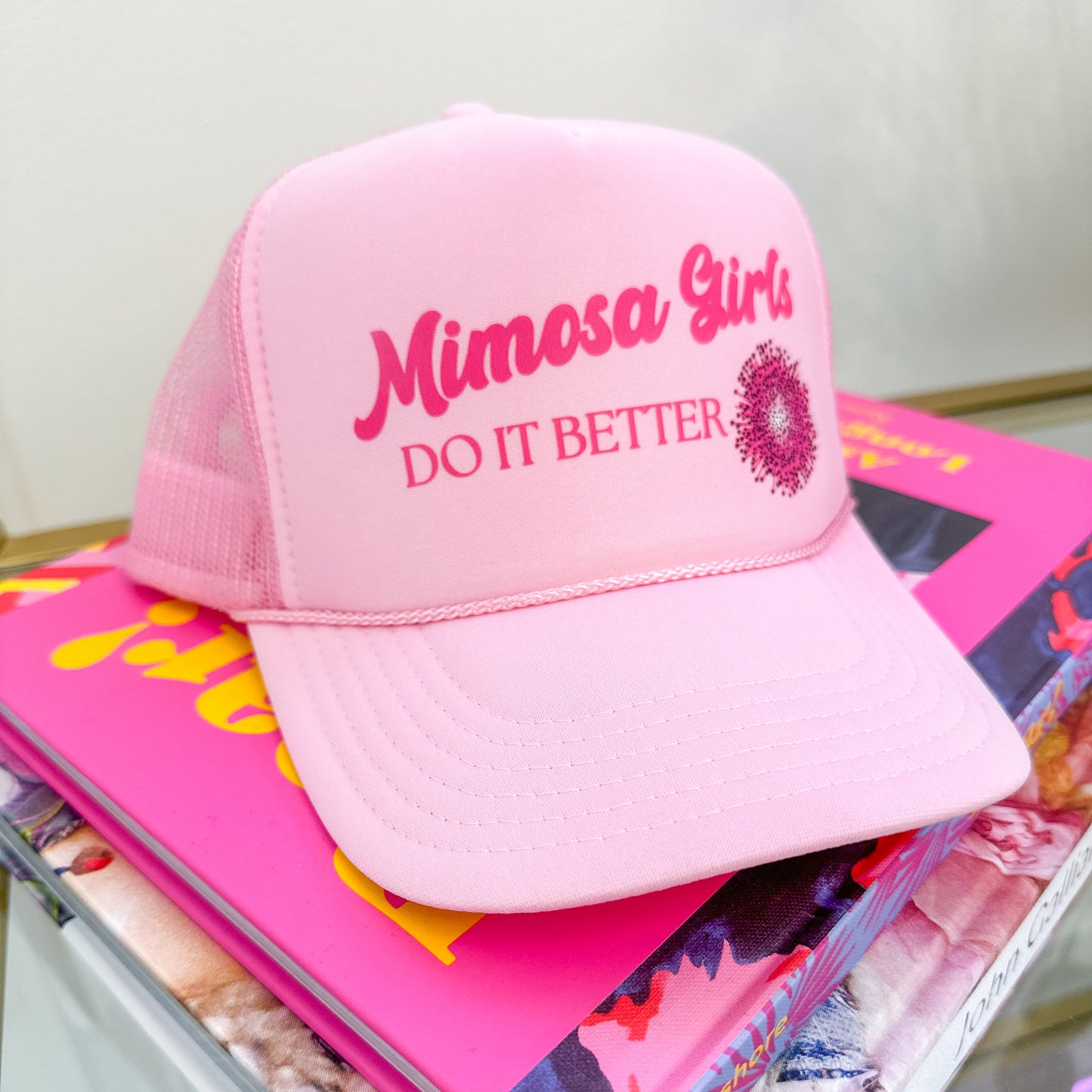 Mimosa Girls Vinyl Trucker Hat