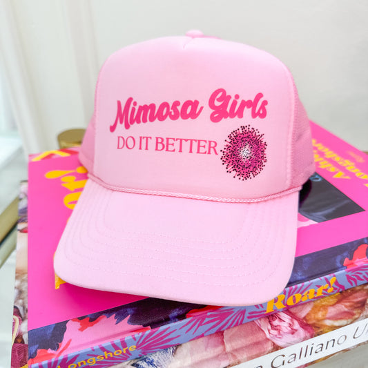 Mimosa Girls Vinyl Trucker Hat
