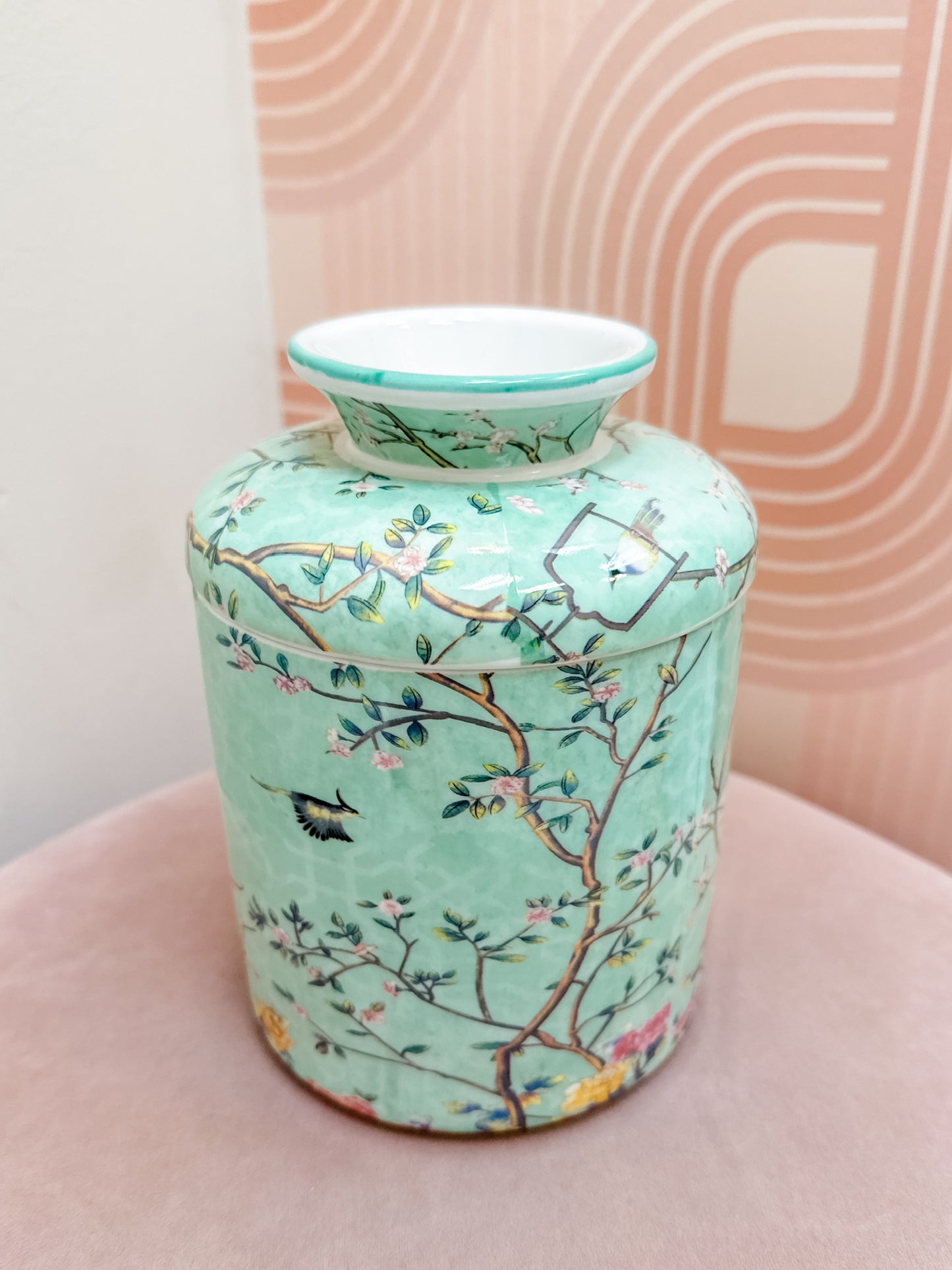 Tissue Holder- Mint Floral