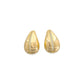 Mod CZ Teardrop Earrings