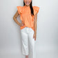 Bria Pintuck Pleat Top Blouse