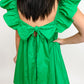 Rhinestone Clover Tie Back Mini Dress