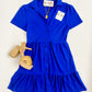 Cleery Button Up Collared Mini Dress