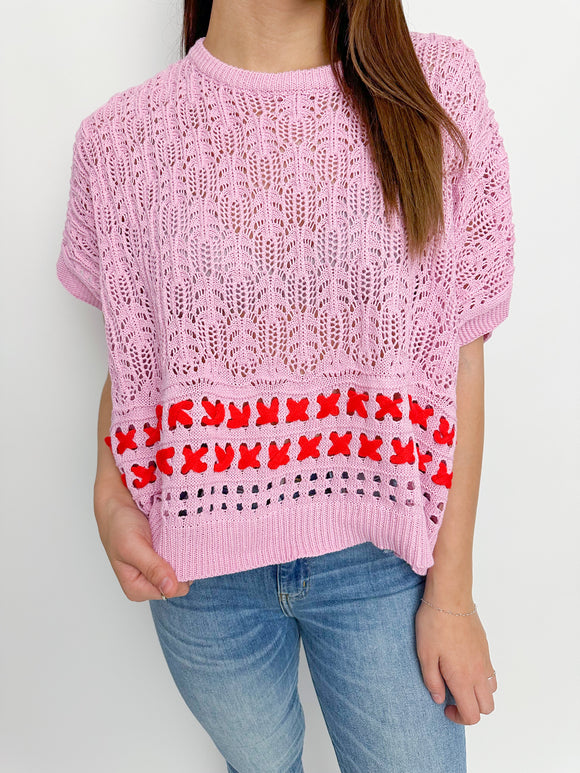 Francis Open Knit Top