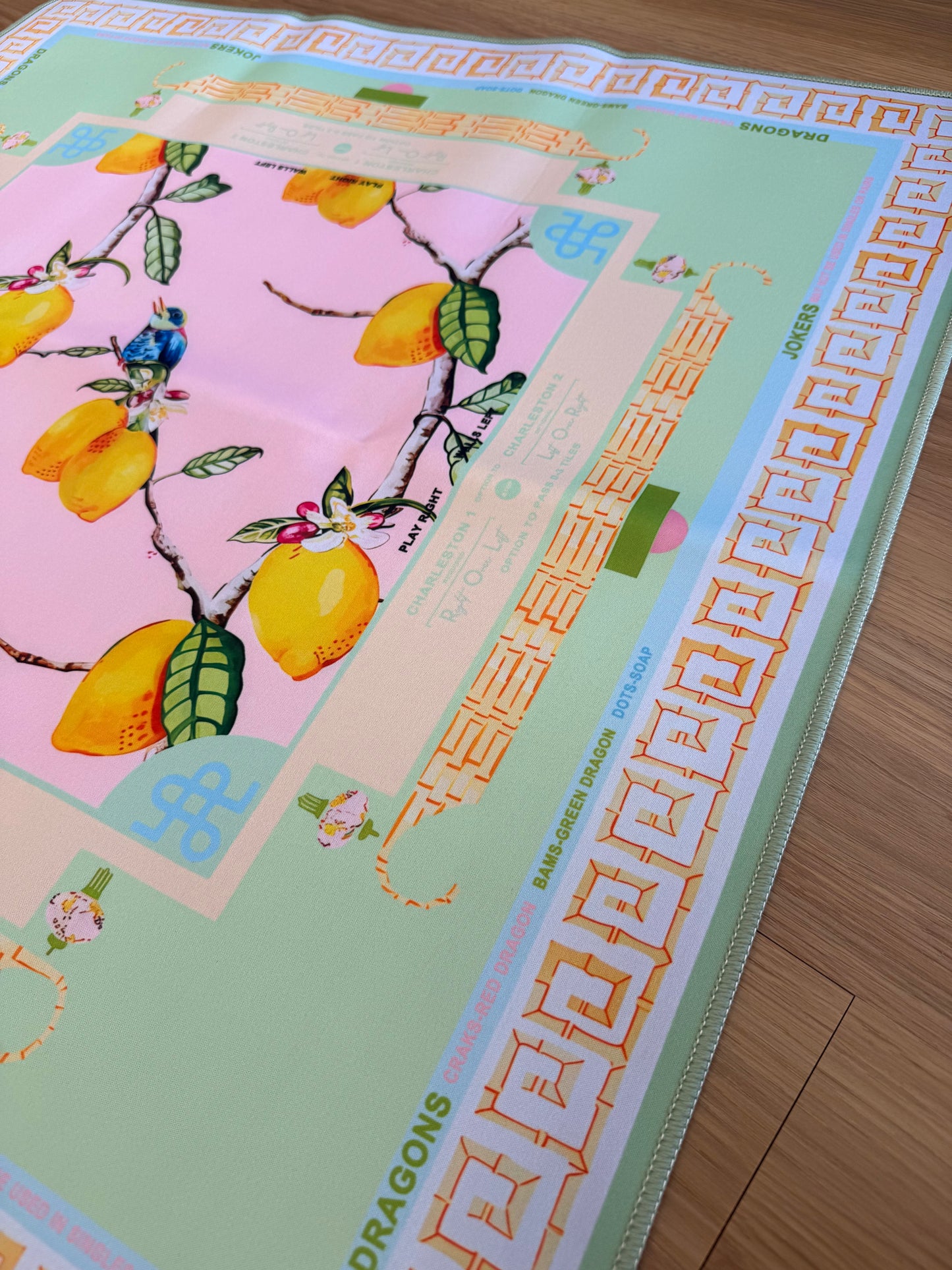 Lemon Drop Mahjong Mat