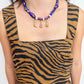 Gameday Knotted Scarf Bubble Charm Necklace