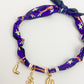 Gameday Knotted Scarf Bubble Charm Necklace