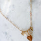 Open Heart Clear Charm Necklace