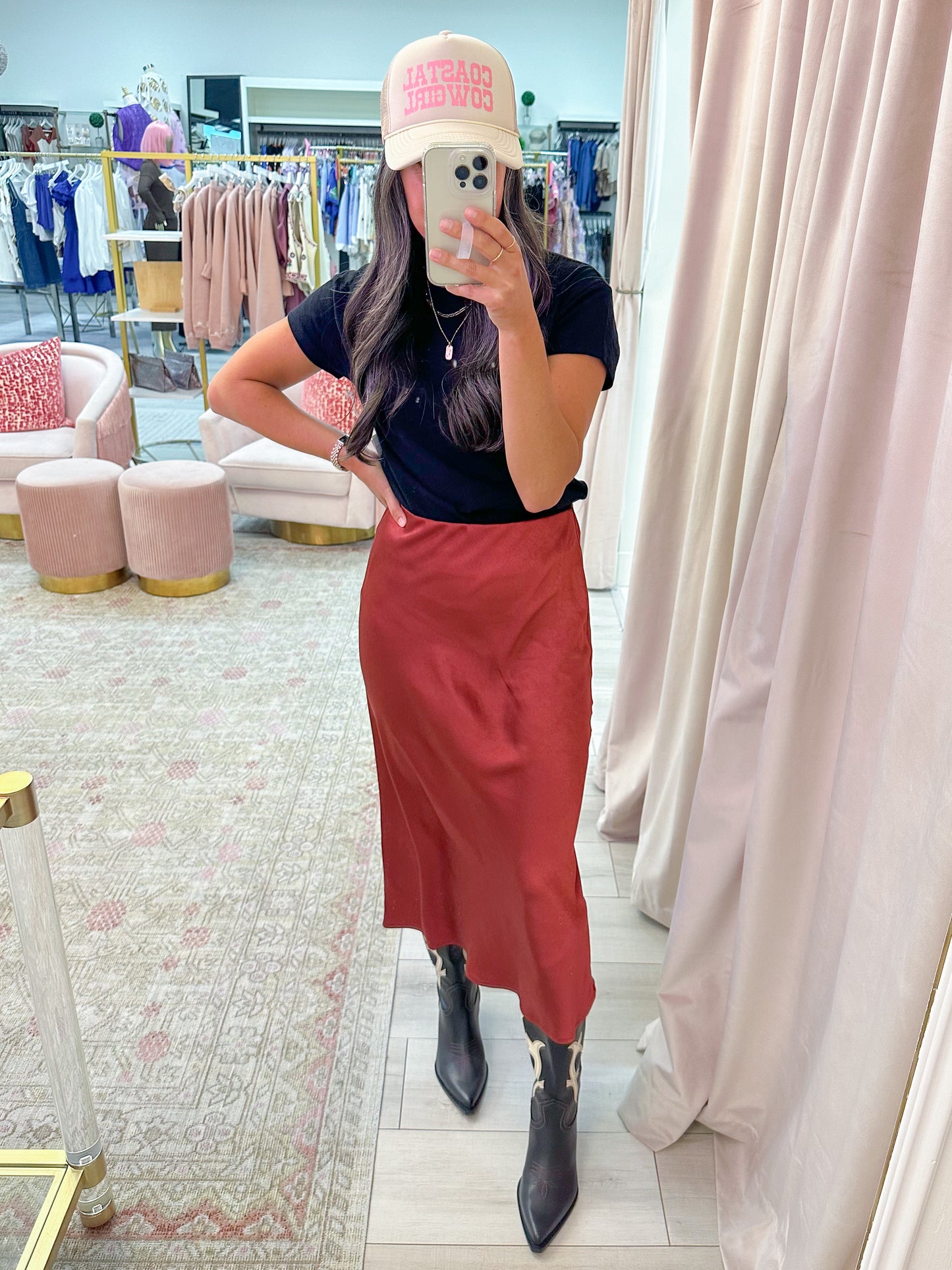 Manhattan Dream Midi Skirt