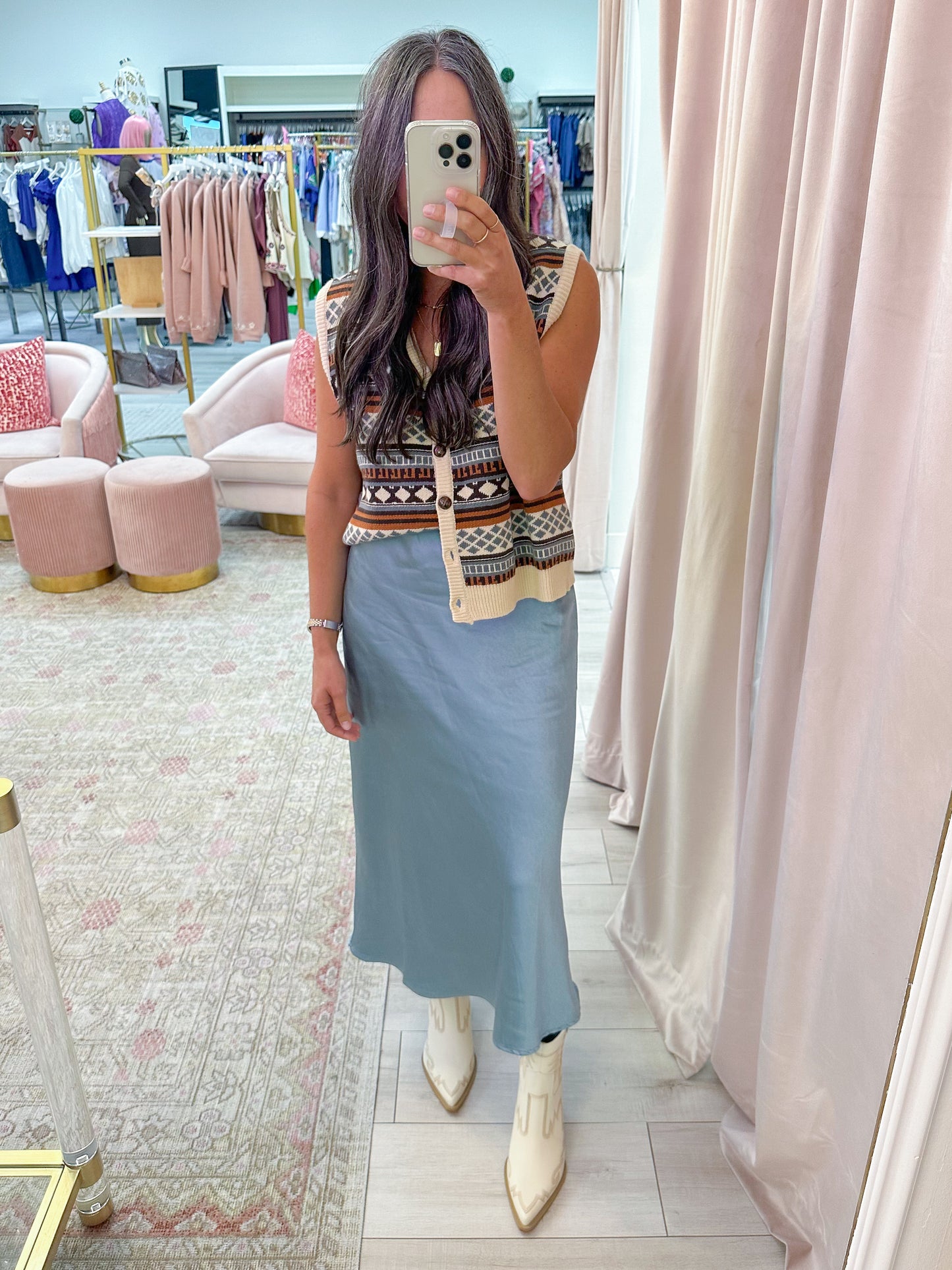 Manhattan Dream Midi Skirt