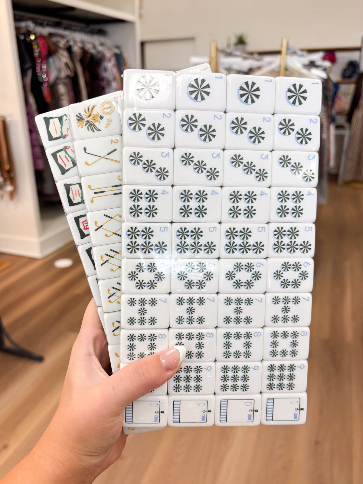 Golf Mahjong Tile Set