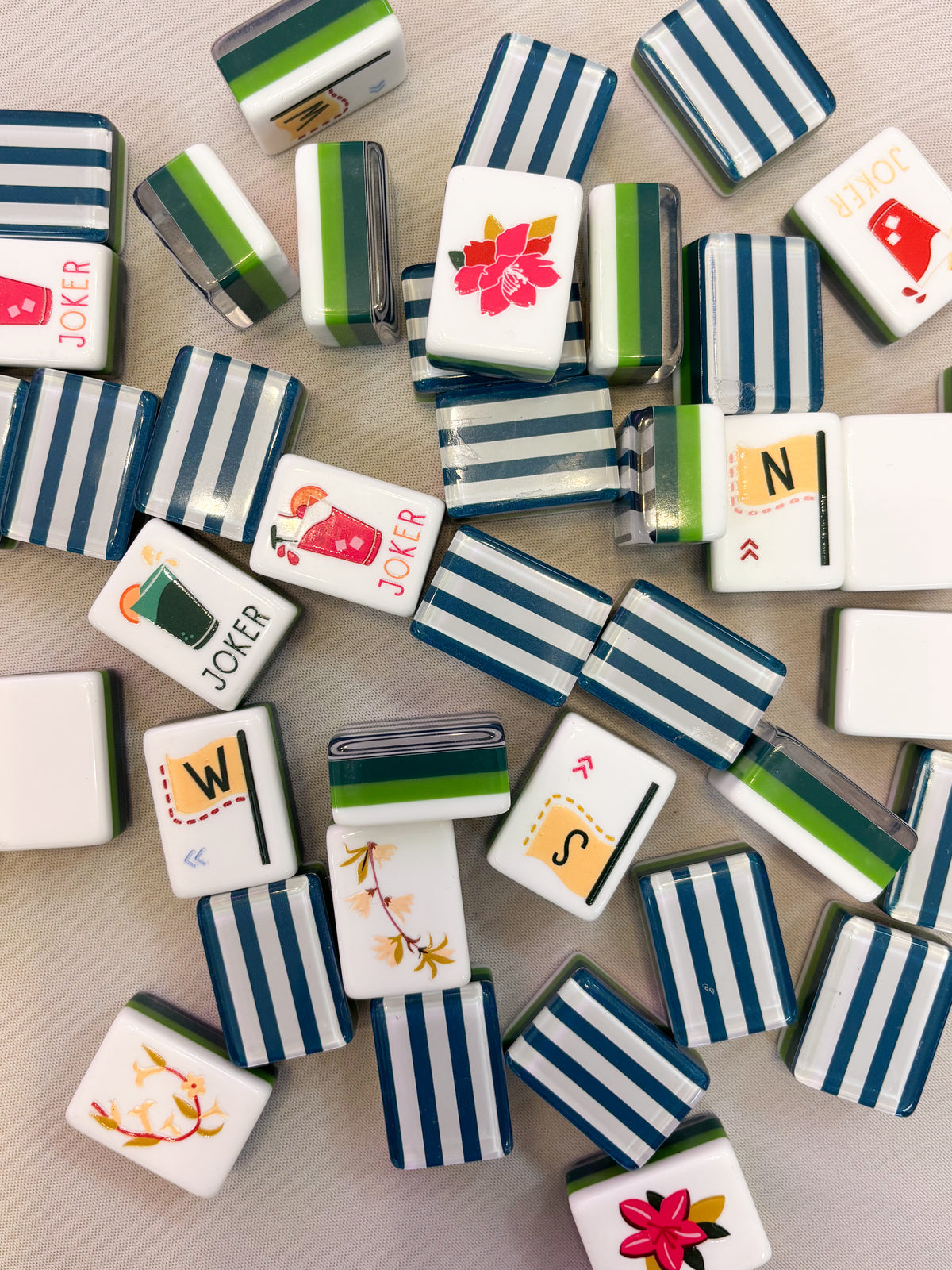 Golf Mahjong Tile Set