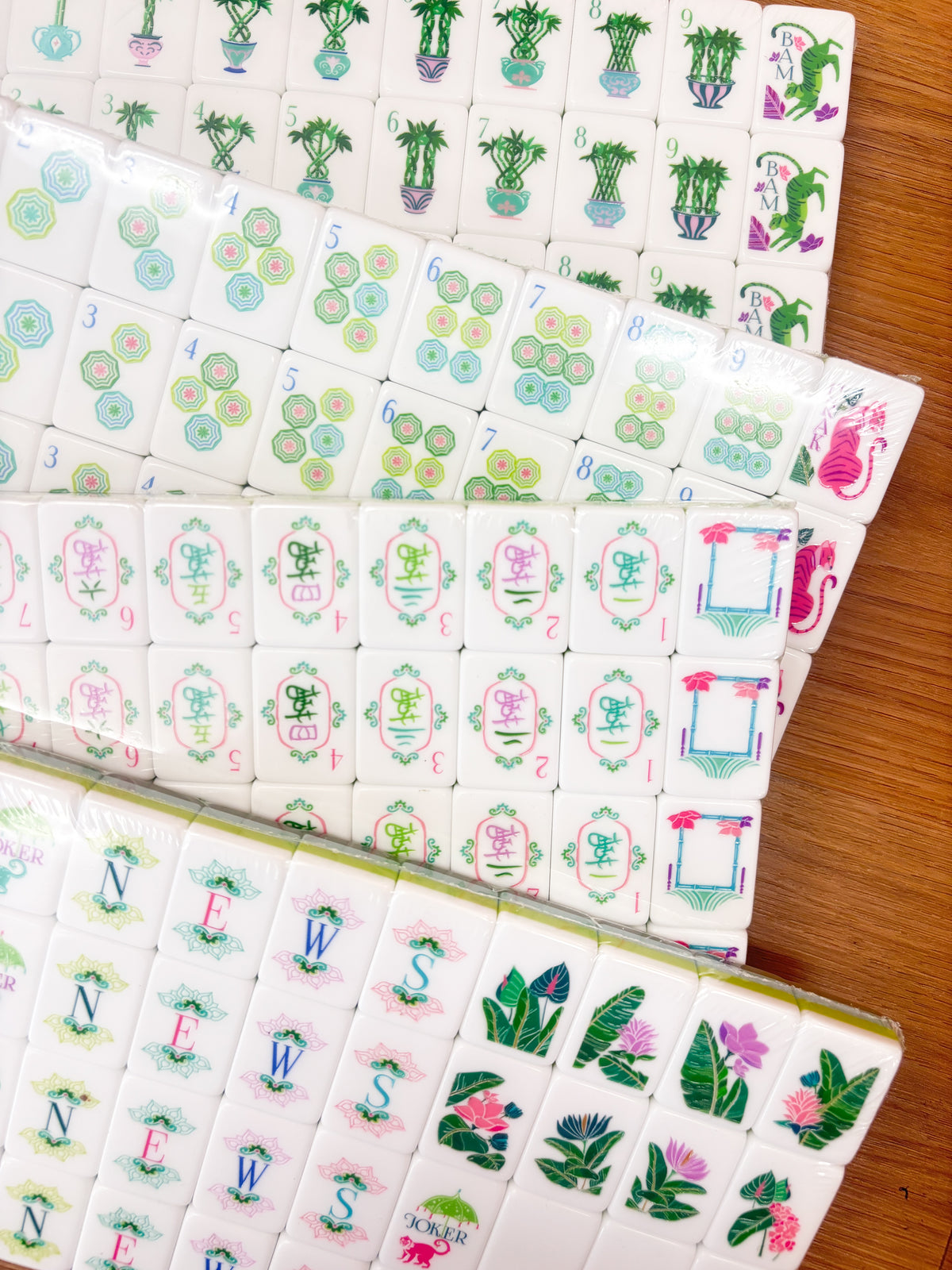 Bamboo Mahjong Tile Set