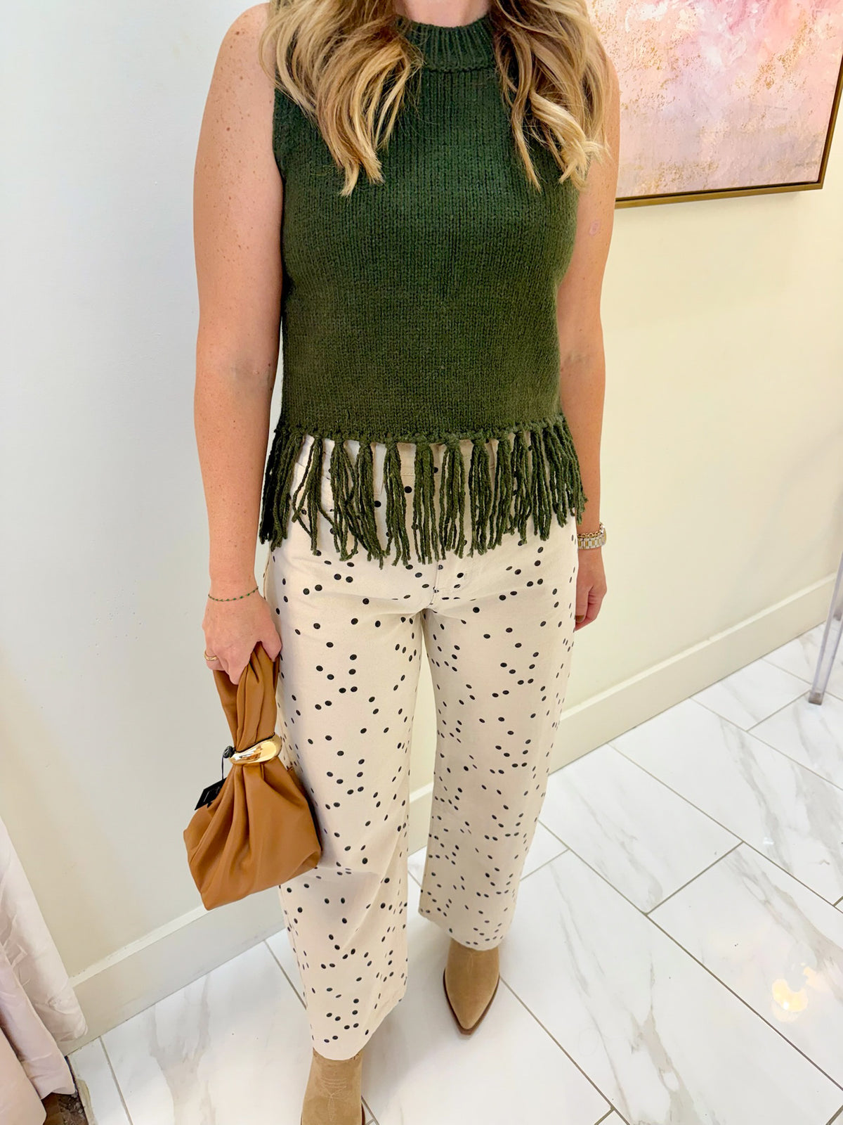 Muse Polka Dot Barrel Jean
