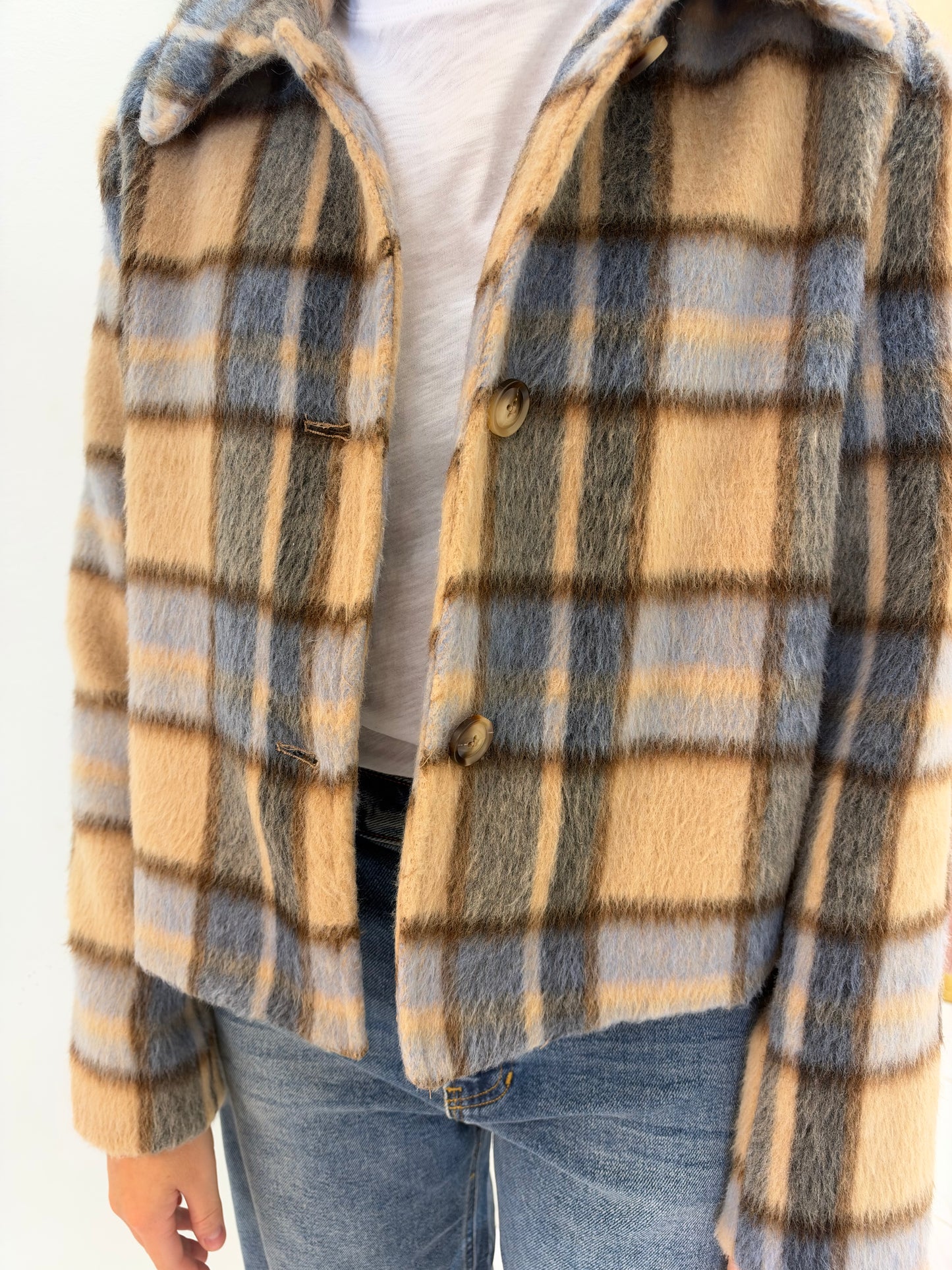 ZS Petra Plaid Shrunken Jacket