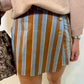 Bold Wrap Stripe Skort