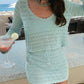 Offshore Top Jelly Mint Crochet
