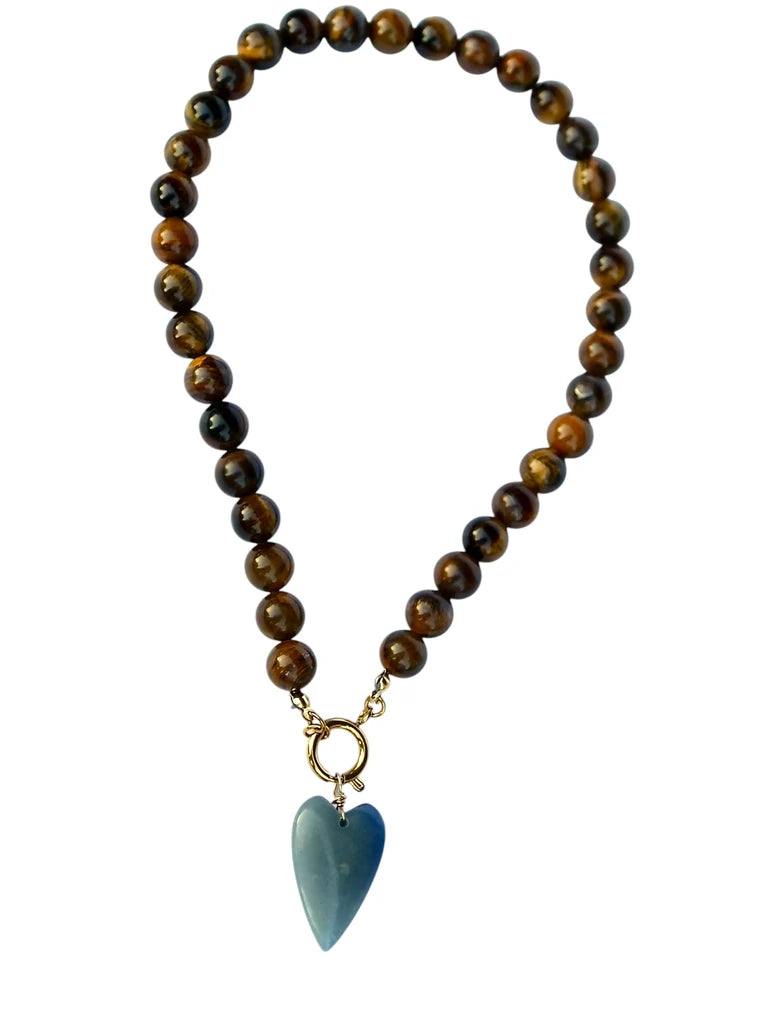 REBEL HEART Beaded Necklace