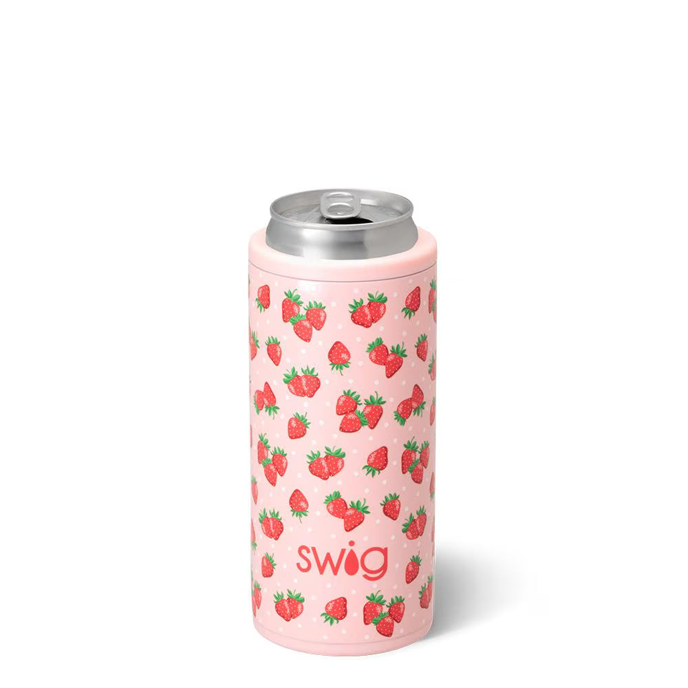 Swig Skinny Can Cooler 12oz-Strawberry Shortcake