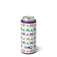 Swig Skinny Can Cooler 12oz-Mardi Gras Bows