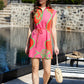 Leigh Dress Fuchsia Outline