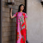 Elliot Dress Fuchsia Outline